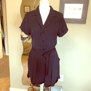 Navy Blue Romper
